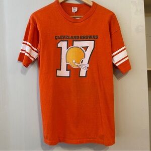 Vintage 1980s Cleveland Browns NFL Champion Football Jersey Size XL Made In USA